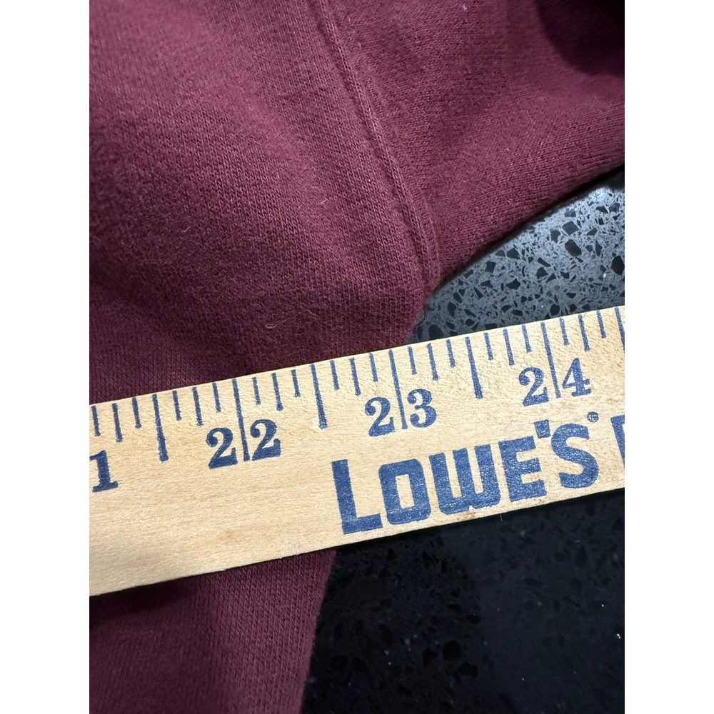 Beyond Yoga Womens Cropped Hoodie Burgundy Maroon Cotton Blend Fleece M 3818 - Picture 6 of 7